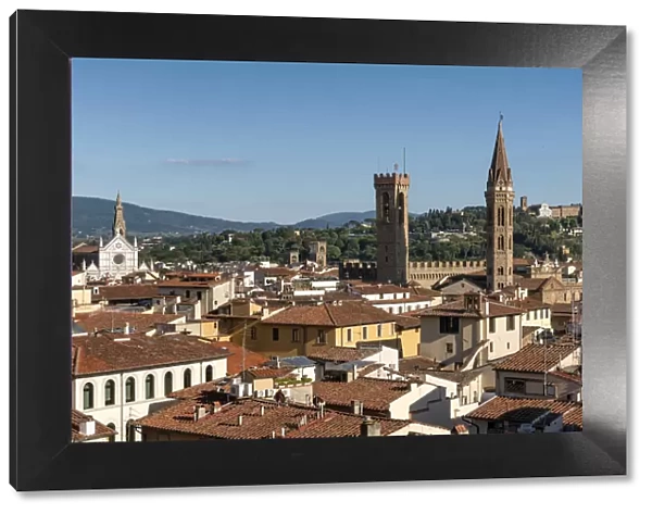 Europe, Italy, Tuscany, Florence, Rooftops of Florence