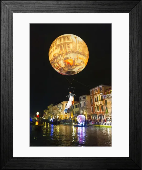 Framed Print : Hot-air balloon is the main attraction of the open cerimony of the Venice carnival Framed Print : Hot-air balloon is the main attraction of the open cerimony of the Venice carnival