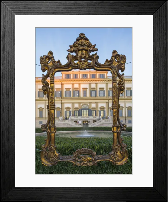 Framed Print : Villa reale at sunset. Monza, Lombardy, Italy