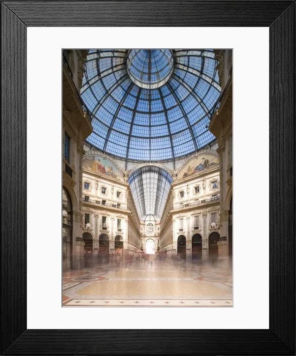 Framed Print : Iconic view of Vittorio Emanuele II Gallery. Milan, Italy Framed Print : Iconic view of Vittorio Emanuele II Gallery. Milan, Italy