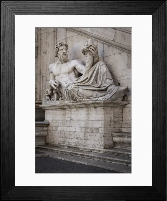 Framed Print : Italy, Latium, Lazio. Rome, Roma. Campidoglio. Detail of the Tiber river statue Framed Print : Italy, Latium, Lazio. Rome, Roma. Campidoglio. Detail of the Tiber river statue
