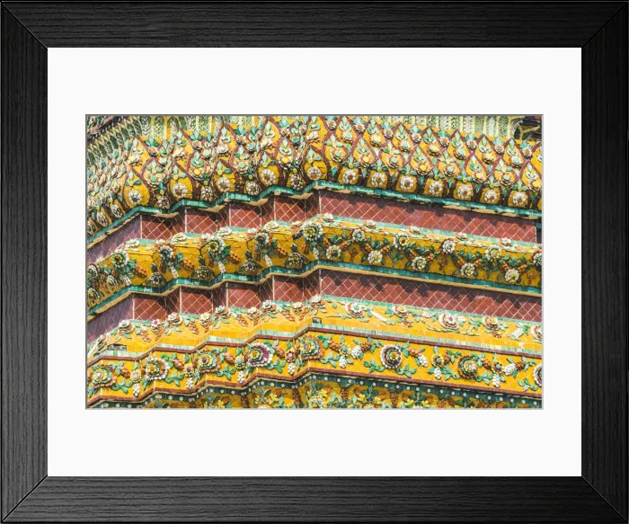 Framed Print : Wat Pho, Bangkok, Thailand. Architectural details Framed Print : Wat Pho, Bangkok, Thailand. Architectural details