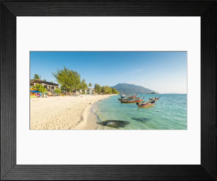 Framed Print : Sunrise Beach, Ko Lipe, Satun Province, Thailand. Coastal landscape Framed Print : Sunrise Beach, Ko Lipe, Satun Province, Thailand. Coastal landscape