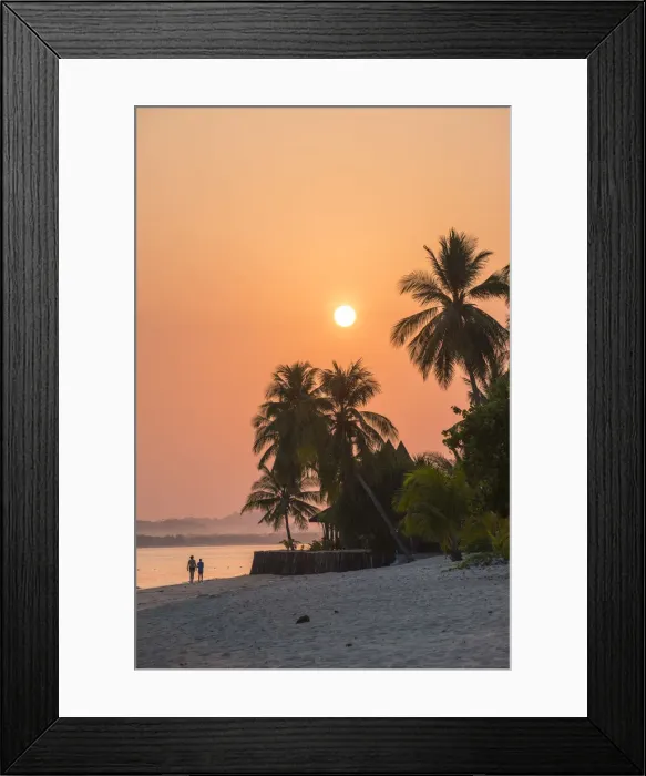 Framed Print : Ko Muk (Ko Mook), Trang Province, Thailand. Tourists walking on the beach at sunrise (PR) Framed Print : Ko Muk (Ko Mook), Trang Province, Thailand. Tourists walking on the beach at sunrise (PR)