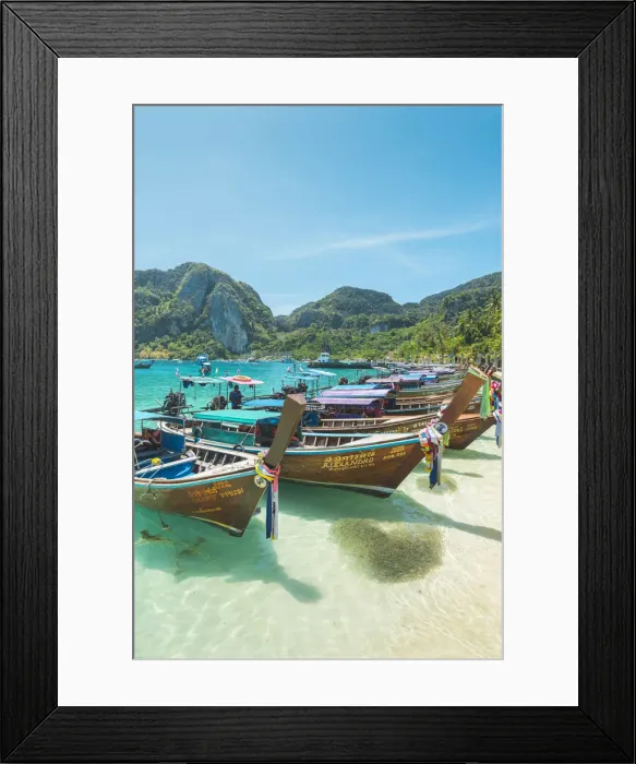 Framed Print : Ao Ton Sai Beach, Ko Phi Phi Don, Krabi Province, Thailand Framed Print : Ao Ton Sai Beach, Ko Phi Phi Don, Krabi Province, Thailand