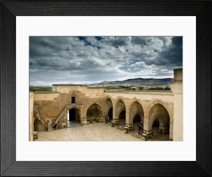 Framed Print : The old caravanserai of Saruhan on the Silk Road. Cappadocia, Turkey, Asia Framed Print : The old caravanserai of Saruhan on the Silk Road. Cappadocia, Turkey, Asia