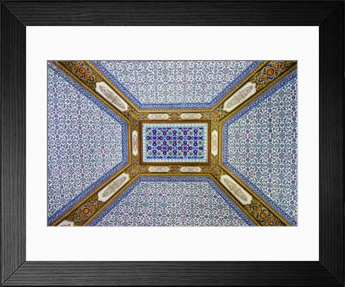 Framed Print : Blue tiles at Topkapi, a UNESCO World Heritage Site. Istanbul, Turkey Framed Print : Blue tiles at Topkapi, a UNESCO World Heritage Site. Istanbul, Turkey