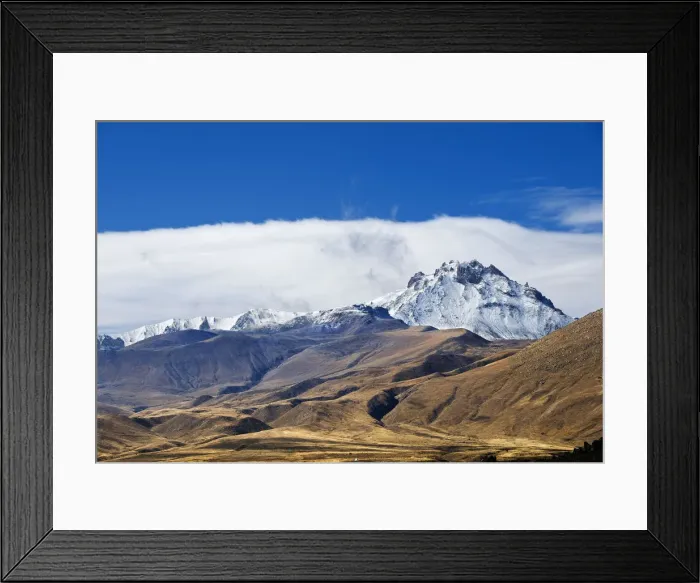 Framed Print : The great volcano Ercyies Dagi, on the old Silk Road. Turkey, Asia Framed Print : The great volcano Ercyies Dagi, on the old Silk Road. Turkey, Asia