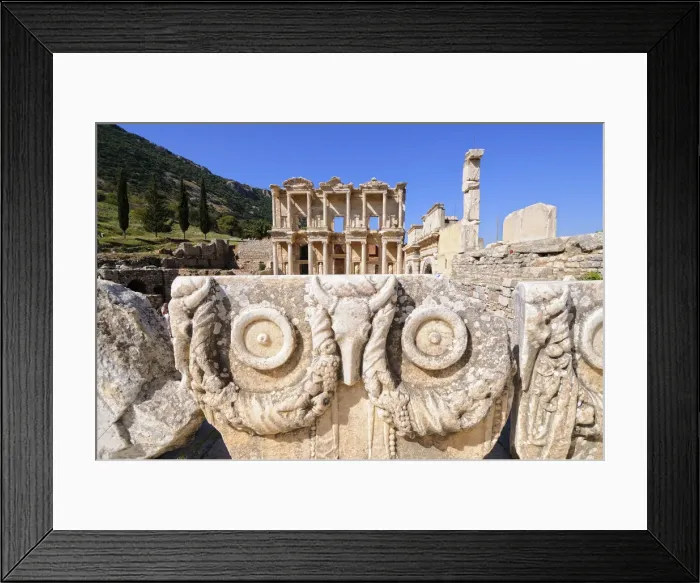 Framed Print : The roman theater of Ephesus. It was an ancient Greek city, and later a major Roman city Framed Print : The roman theater of Ephesus. It was an ancient Greek city, and later a major Roman city
