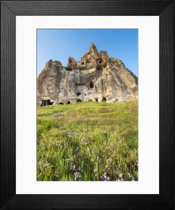 Framed Print : Scenic landscape view in springtime near Goreme, Cappadocia, Turkey Framed Print : Scenic landscape view in springtime near Goreme, Cappadocia, Turkey