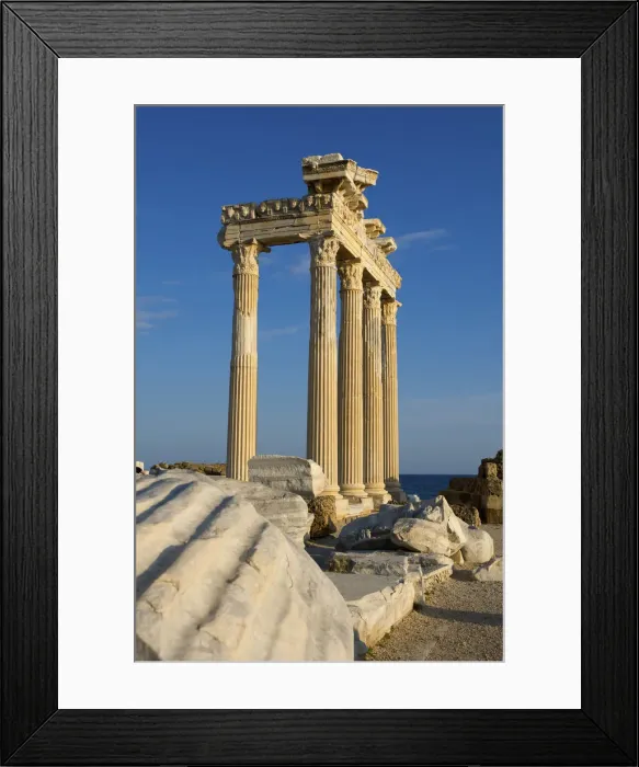 Framed Print : Apollo Temple in Side, Turquoise Coast, Turkey Framed Print : Apollo Temple in Side, Turquoise Coast, Turkey