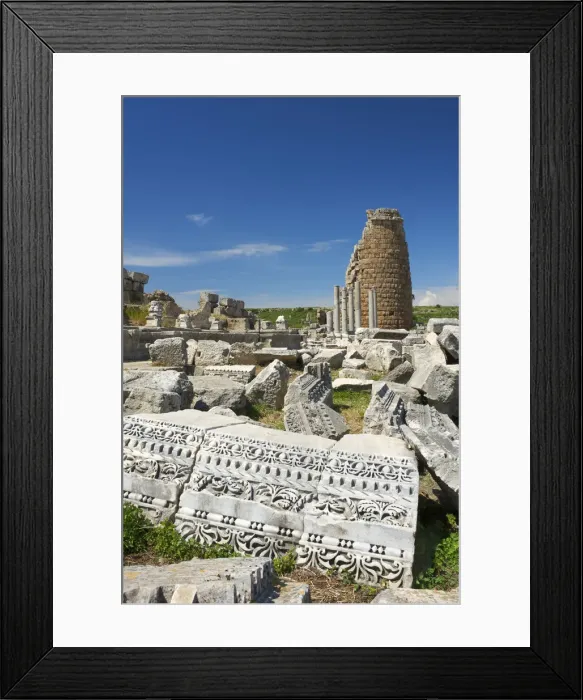 Framed Print : Archaeological site of Perge, Turquoise Coast, Turkey Framed Print : Archaeological site of Perge, Turquoise Coast, Turkey