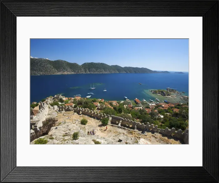 Framed Print : Kale Castle, Simena, Kekova Island, Lykia, Turquoise Coast, Turkey Framed Print : Kale Castle, Simena, Kekova Island, Lykia, Turquoise Coast, Turkey