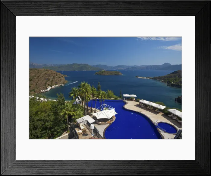 Framed Print : D-Hotel Maris near Marmaris, Aegean, Turquoise Coast, Turkey