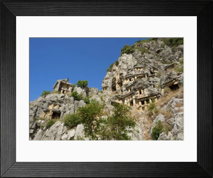Framed Print : Rock Tombs in Myra, Lycia, Turquoise Coast, Turkey Framed Print : Rock Tombs in Myra, Lycia, Turquoise Coast, Turkey