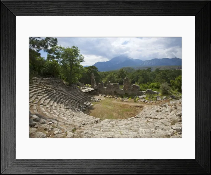 Framed Print : Ancient Theatre of Phaselis, Lycia, Turquoise Coast, Turkey Framed Print : Ancient Theatre of Phaselis, Lycia, Turquoise Coast, Turkey