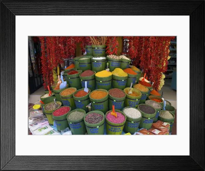 Framed Print : Spices, Market in Fethiye, Aegean, Turquoise Coast, Turkey Framed Print : Spices, Market in Fethiye, Aegean, Turquoise Coast, Turkey