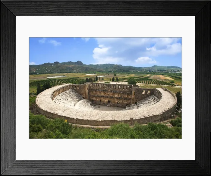 Framed Print : Theatre of Aspendos, Turquoise Coast, Turkey Framed Print : Theatre of Aspendos, Turquoise Coast, Turkey
