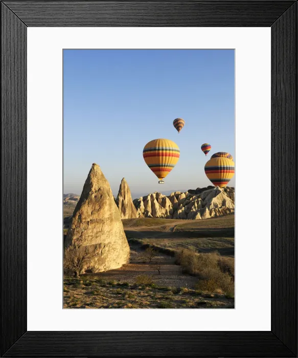 Framed Print : Hot Air Balloon, Cappadocia, Turkey