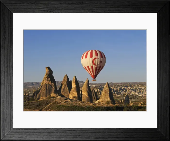 Framed Print : Hot Air Ballon, Cappadocia, Turkey
