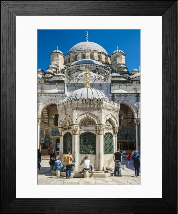Framed Print : Ablution fountain in the courtyard of Yeni Cami or New Mosque, Istanbul, Turkey Framed Print : Ablution fountain in the courtyard of Yeni Cami or New Mosque, Istanbul, Turkey