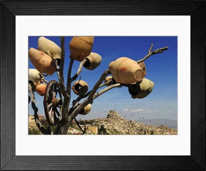 Framed Print : Earthenware jugs, Cappadocia, Turkey Framed Print : Earthenware jugs, Cappadocia, Turkey