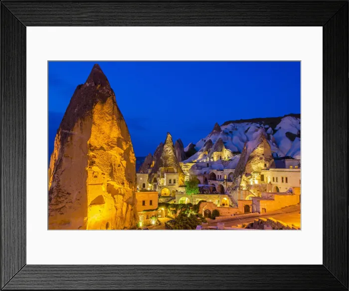 Framed Print : Night view of Goreme, Cappadocia, Turkey Framed Print : Night view of Goreme, Cappadocia, Turkey