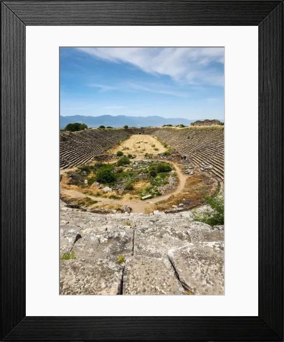Framed Print : Top view of the stadium in Aphrodisias, Aydin, Turkey Framed Print : Top view of the stadium in Aphrodisias, Aydin, Turkey