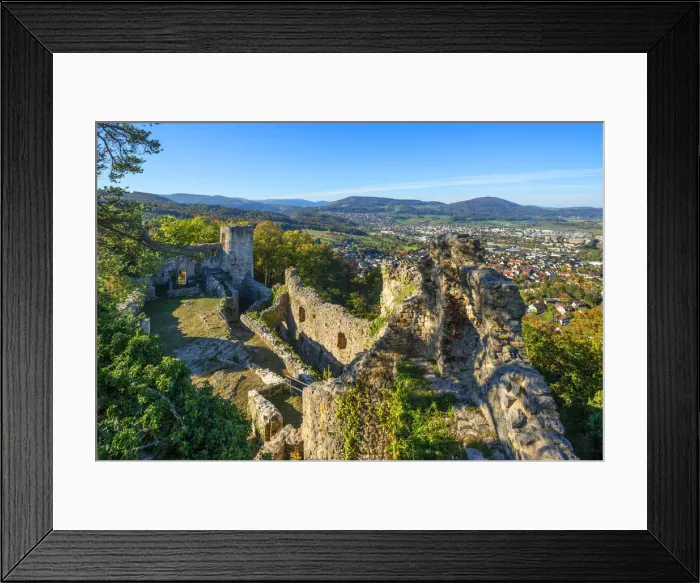 Framed Print : Castle ruin Dorneck, Dornach, Solothurn, Switzerland Framed Print : Castle ruin Dorneck, Dornach, Solothurn, Switzerland