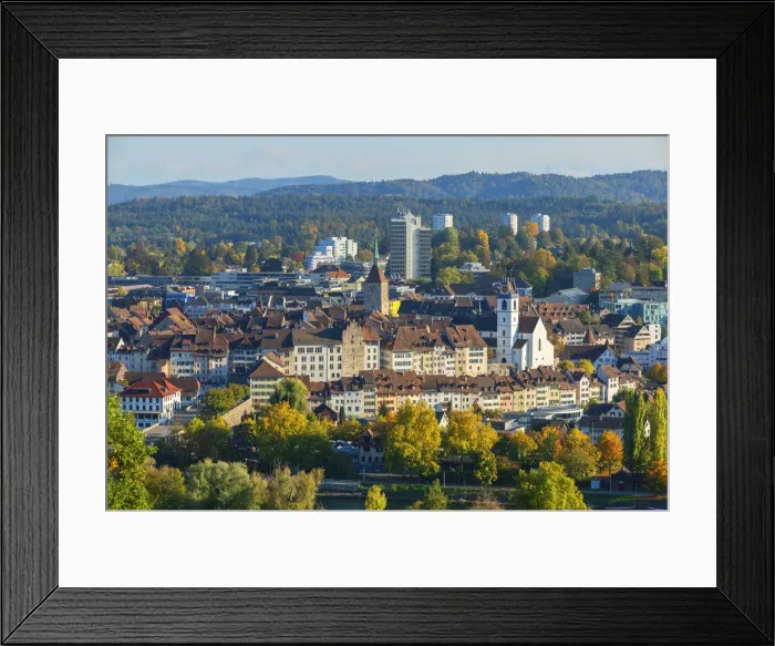 Framed Print : Aarau old town, Aargau, Switzerland Framed Print : Aarau old town, Aargau, Switzerland