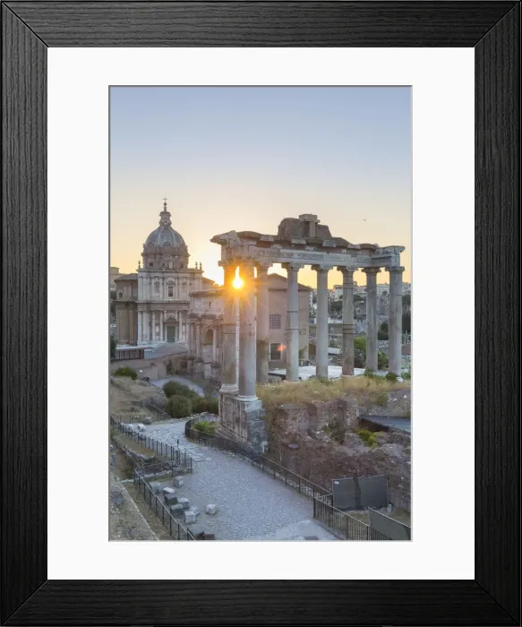 Framed Print : Italy, Latium, Lazio. Rome, Roma. The Roman Forum