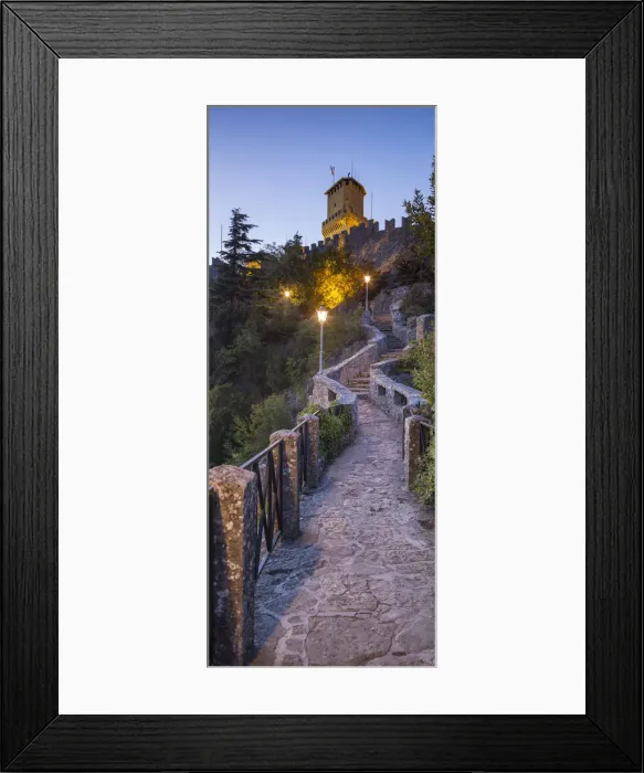 Framed Print : Republic of San Marino, Repubblica di San Marino San Marino. Torre Guaita, Pirma Torre Framed Print : Republic of San Marino, Repubblica di San Marino San Marino. Torre Guaita, Pirma Torre