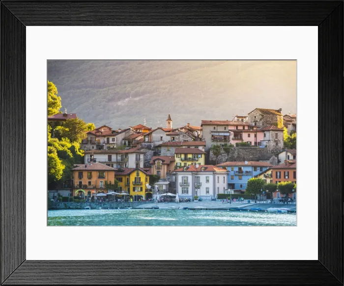 Framed Print : Mergozzo, Verbano-Cusio Ossola province, Piedmont, Italy Framed Print : Mergozzo, Verbano-Cusio Ossola province, Piedmont, Italy
