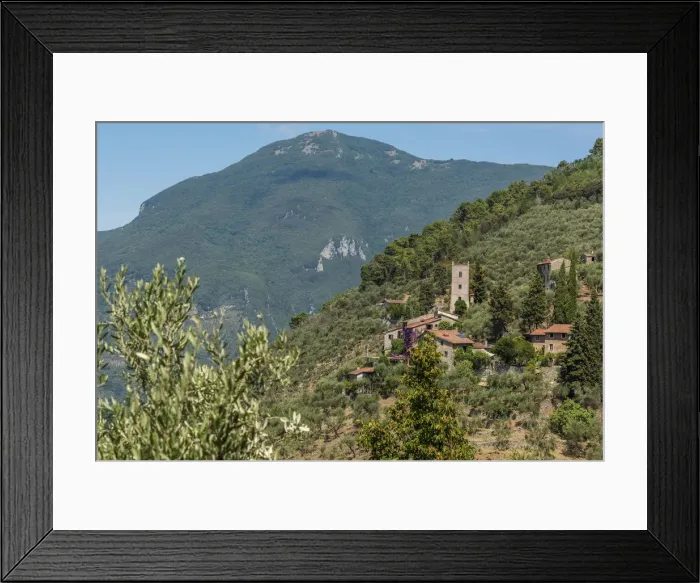 Framed Print : Europe, Italy, Tuscany. one of the villages above Camaiore Framed Print : Europe, Italy, Tuscany. one of the villages above Camaiore