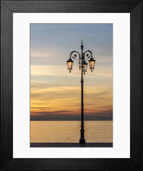 Framed Print : europe, Italy, Veneto. sunset at the garda lake Framed Print : europe, Italy, Veneto. sunset at the garda lake
