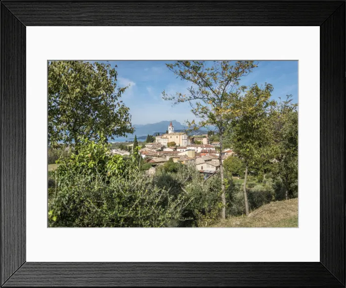 Framed Print : europe, Italy, Veneto. view of Calmasino Framed Print : europe, Italy, Veneto. view of Calmasino