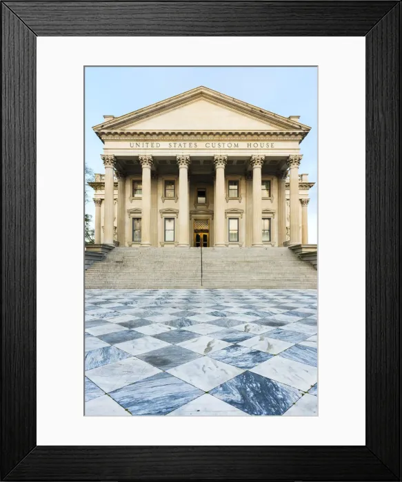 Framed Print : USA, South Carolina, Charleston, United states customs house in the historical district Framed Print : USA, South Carolina, Charleston, United states customs house in the historical district