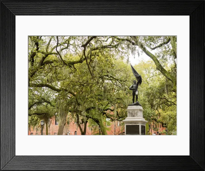 Framed Print : USA, Georgia, Savanah, Monument to William Jasper in the historical centre Framed Print : USA, Georgia, Savanah, Monument to William Jasper in the historical centre