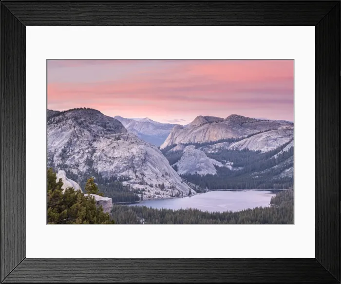 Framed Print : Tenaya Lake at sunset from Olmsted Point, Yosemite National Park, California, USA Framed Print : Tenaya Lake at sunset from Olmsted Point, Yosemite National Park, California, USA
