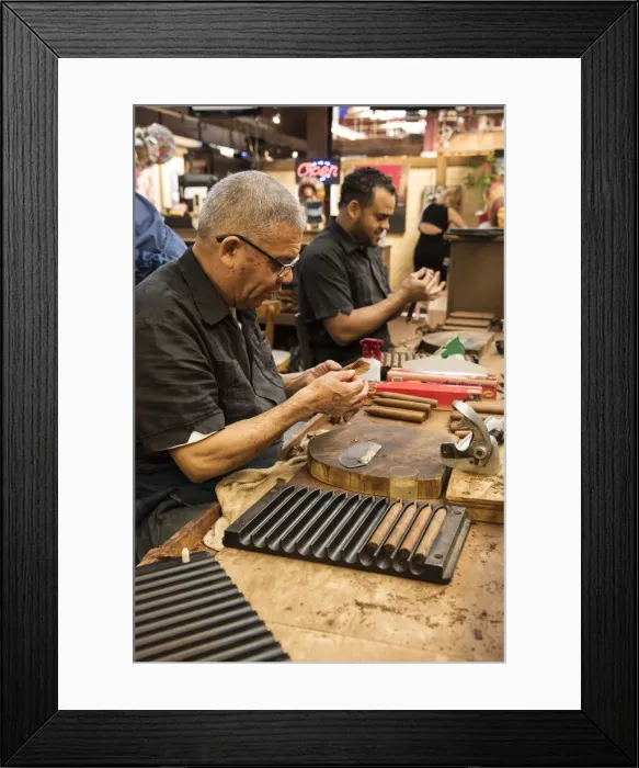 Framed Print : USA, East Coast, New York, Bronx, Belmont, Little Italy, cigar factory at the market Framed Print : USA, East Coast, New York, Bronx, Belmont, Little Italy, cigar factory at the market