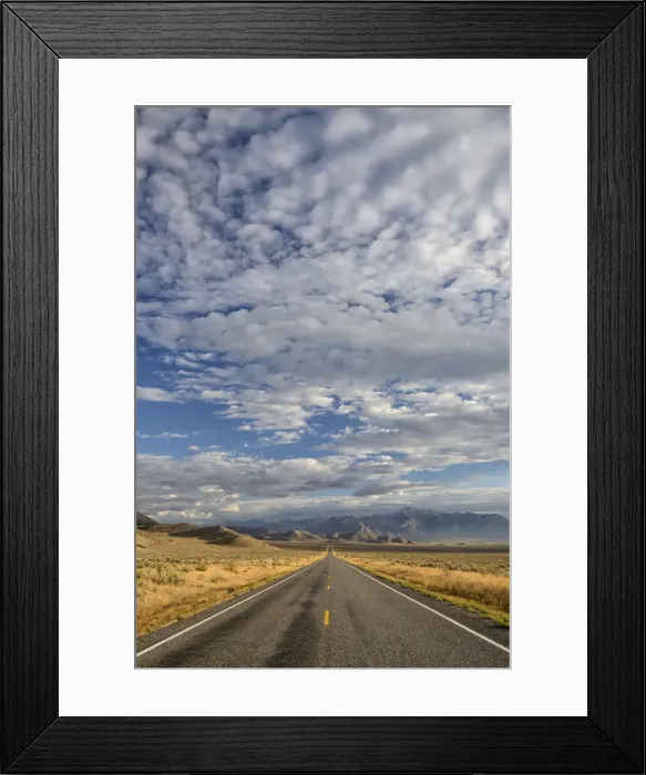 Framed Print : USA, Idaho, Arco, Highway 20 and Desert Framed Print : USA, Idaho, Arco, Highway 20 and Desert