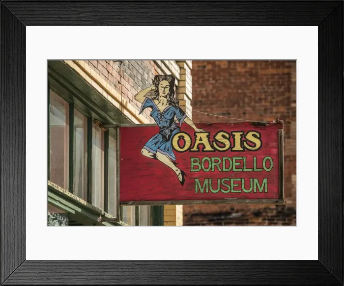 Framed Print : USA, Idaho, Rockie Mountains, Bordello museum in the historic town of Wallace Framed Print : USA, Idaho, Rockie Mountains, Bordello museum in the historic town of Wallace