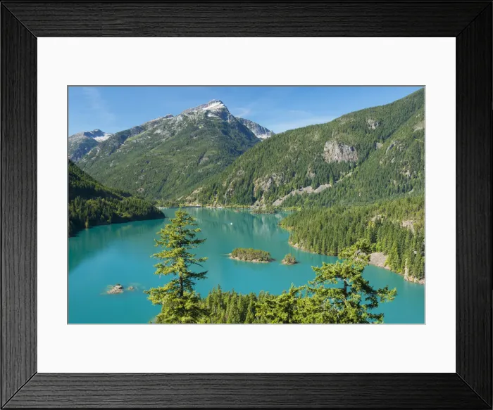 Framed Print : USA, West Coast, Pacific Northwest, Washington, North Cascades National Park, Lake Diablo Framed Print : USA, West Coast, Pacific Northwest, Washington, North Cascades National Park, Lake Diablo