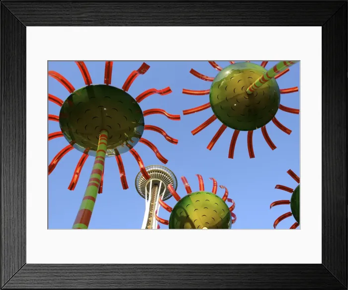 Framed Print : USA, Washington, Seattle, Sonic Bloom Sculpture at Pacific Science Center Framed Print : USA, Washington, Seattle, Sonic Bloom Sculpture at Pacific Science Center