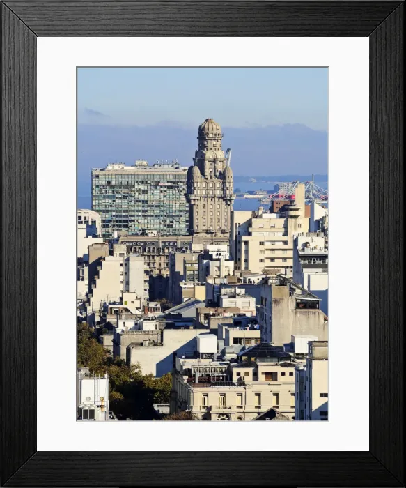 Framed Print : Uruguay, Montevideo, Cityscape viewed from the City Hall(Intendencia de Montevideo) Framed Print : Uruguay, Montevideo, Cityscape viewed from the City Hall(Intendencia de Montevideo)