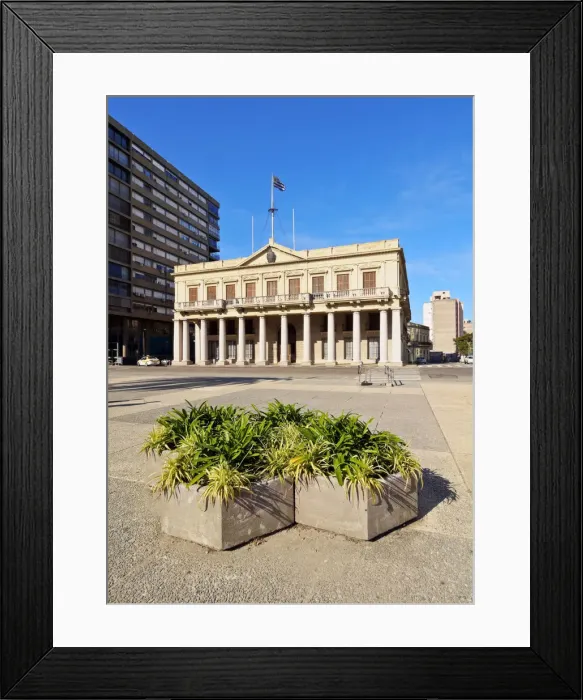 Framed Print : Uruguay, Montevideo, View of the Estevez Palace on the Independence Square Framed Print : Uruguay, Montevideo, View of the Estevez Palace on the Independence Square