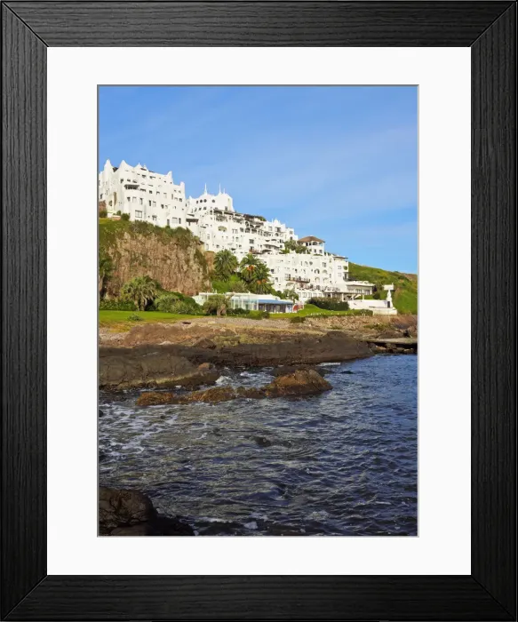 Framed Print : Uruguay, Maldonado Department, Punta Ballena, View of the Casapueblo, hotel, museum Framed Print : Uruguay, Maldonado Department, Punta Ballena, View of the Casapueblo, hotel, museum