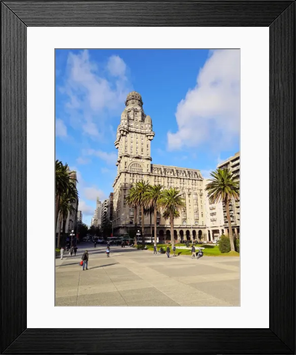 Framed Print : Uruguay, Montevideo, View of the Salvo Palace on the Independence Square Framed Print : Uruguay, Montevideo, View of the Salvo Palace on the Independence Square