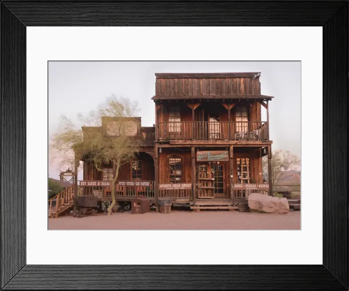 Framed Print : USA, Arizona, Phoenix, Goldfield Ghost Town, The Blue Nugget Gift Shop