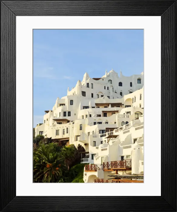 Framed Print : Uruguay, Maldonado Department, Punta Ballena, View of the Casapueblo, hotel, museum Framed Print : Uruguay, Maldonado Department, Punta Ballena, View of the Casapueblo, hotel, museum